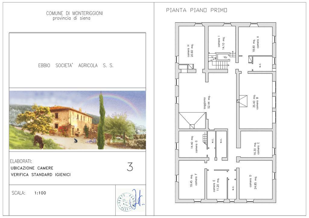 فيلا مونتيريجيونيفي Agriturismo Biologico Ebbio المظهر الخارجي الصورة